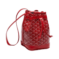 Goyard Petit Flot Bucket Bag Red
