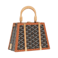 Goyard Saigon Mini Trunk Bag Black & Tan