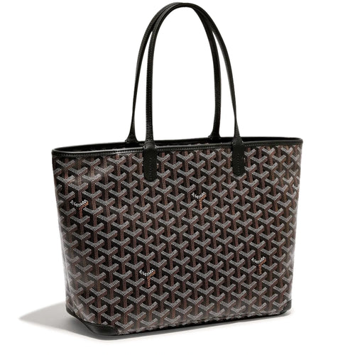 Front side view of Goyard Artois PM Bag Black ARTOISPMLTY01CL01P