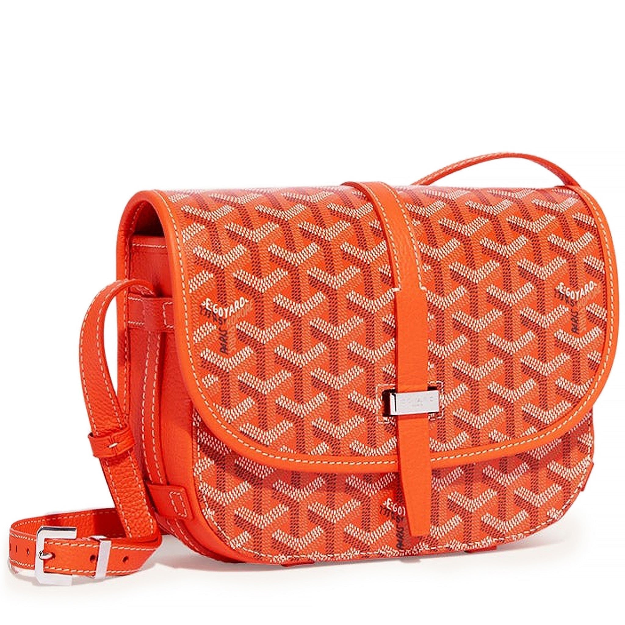 Goyard Goyardine Belvedere II Orange PM Messenger Bag – Platinum