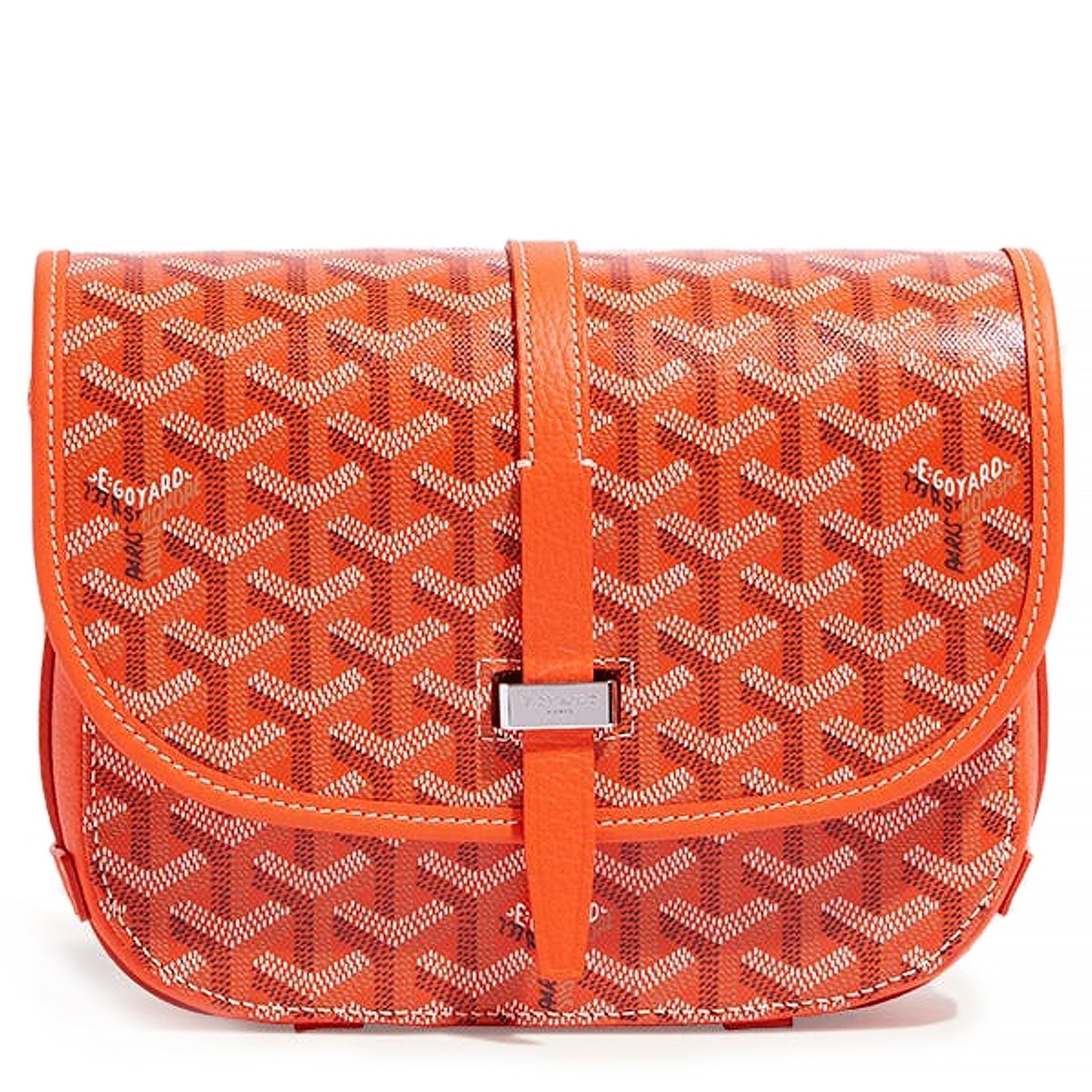Goyard Goyardine Belvedere II Orange PM Messenger Bag – Platinum