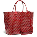 Front view of Goyard Saint Louis GM Tote Bag Red STLOUIGMLTY02CL02P