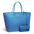 Front view of Goyard Saint Louis GM Tote Bag Sky Blue STLOUIGMLTY10CL10P