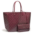 Pair view of Goyard Saint Louis PM Tote Bag Burgundy STLOUIPMLTY33CL33P
