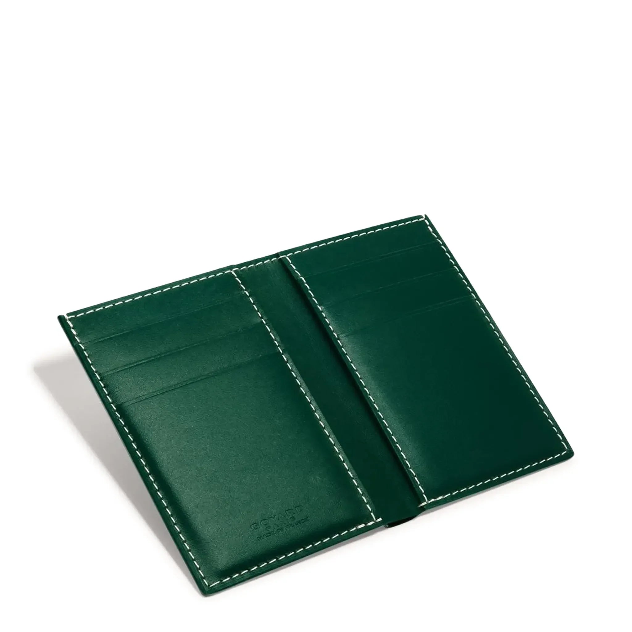 Inside view of Goyard Saint-Pierre Card Wallet Green STPIE2PMLTY09CL09P